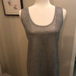 DKNY - Gray Sequin Tank Top